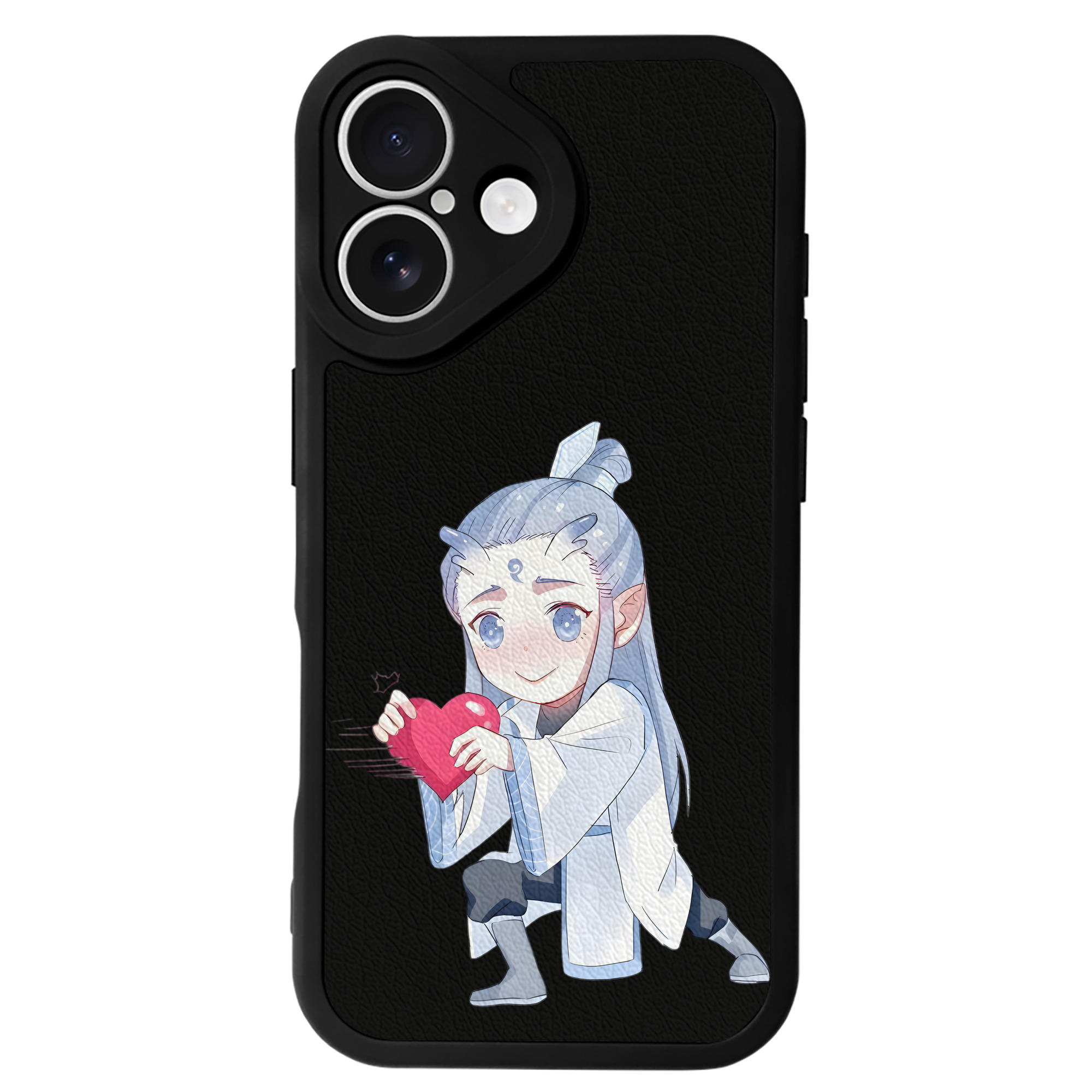 （画像用） Ne Zha 2 ナタ 魔童の大暴れ 【iPhone 16シリーズ対応】シリコンスマホケース（レザー調） 材質：シリコン